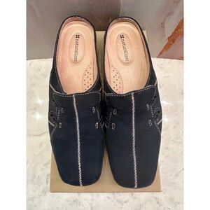 Naturalizer Danae Slip On Mule Flat Shoes Womens 10 Blue Suede Comfort Cushioned